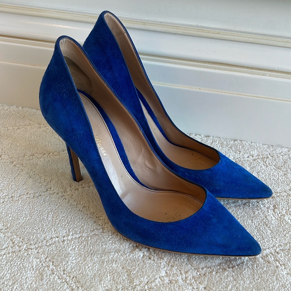 Blue Gianvito Rossi pumps